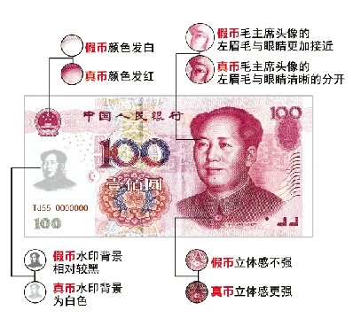 新版假币萧山现身 仿真度和“HD90”接近(图)